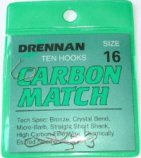 Drennan - Carbon Match Micro Barbed Hooks