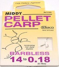 Middy - Pellet Carp - Barbless Hair Spike System